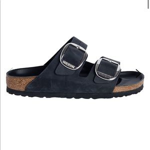 Birkenstock womens big buckle black size 42
